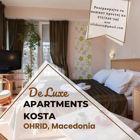 De Lux Apartments Kosta Center Ohrid Eksteriør bilde